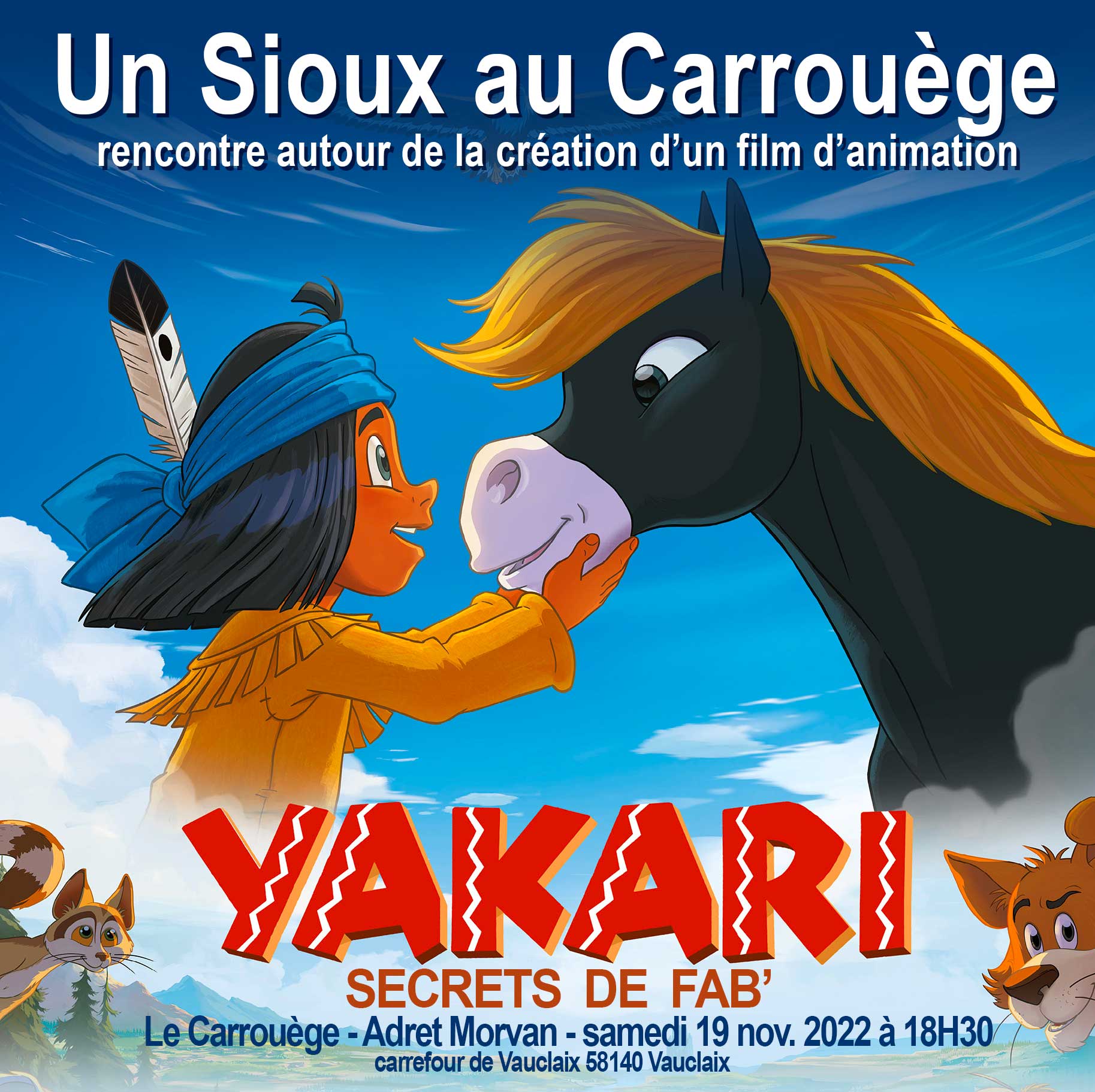 19 novembre, 18 h 30 : rencontre avec un réalisateur. Comment crée-t-on un long métrage d’animation ?