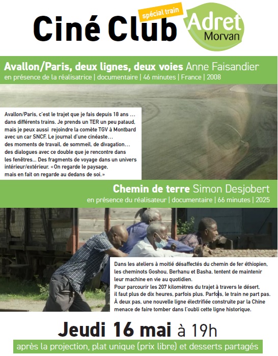 Ciné-club spécial train jeudi 16 mai à 19h