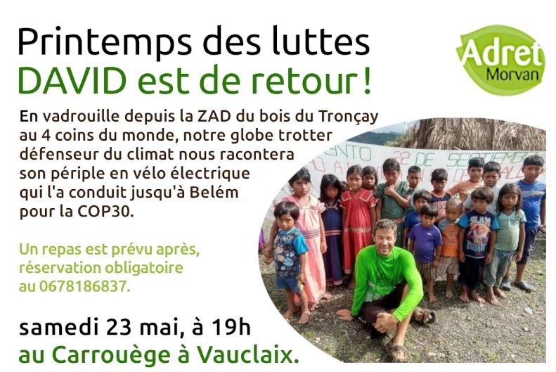 Samedi 23 mai, à 19h : de la ZAD à la COP