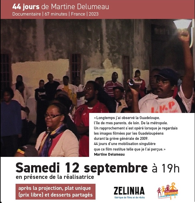 Samedi 12 septembre à 19h, le ciné-club du Carrouège projettera le film 44 jours, de Martine Delumeau